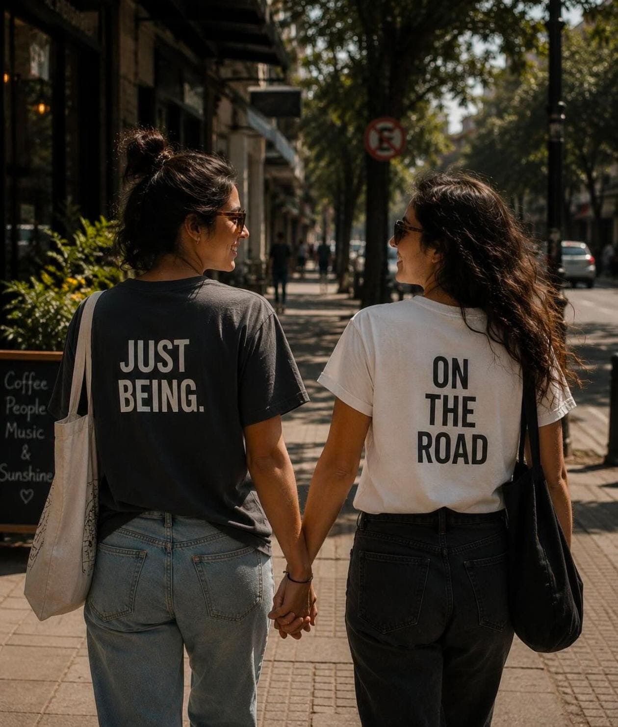 Just Being. — Four.24 Charcoal T-shirt